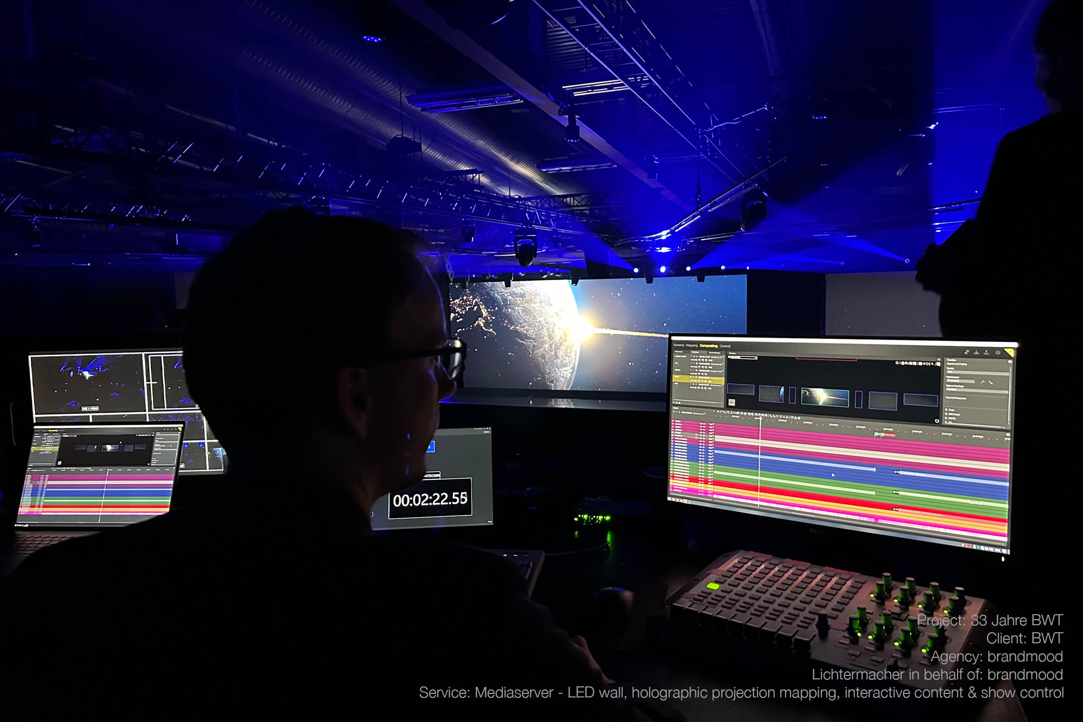 Show-Support bei einer Live-Produktion